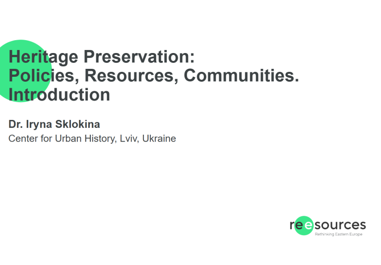 Image for Heritage Preservation in East Central Europe: Practices, Resources, Communities